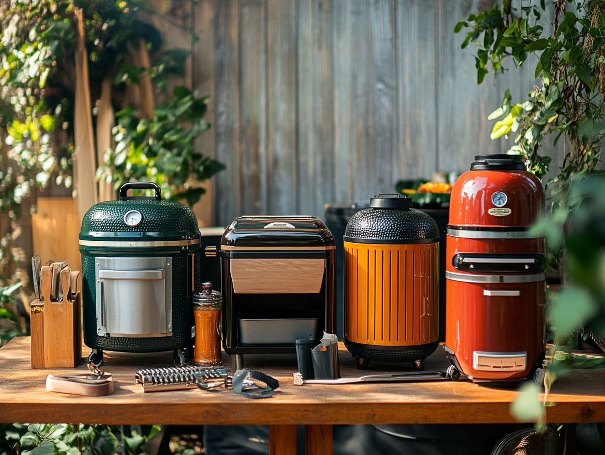 Image of top 5 budget-friendly smokers for outdoor cooking