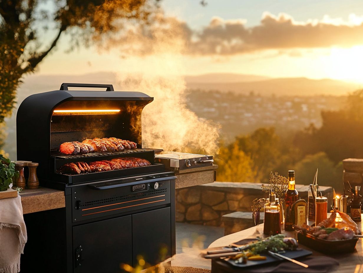 Variety of Traeger Smoker models displayed