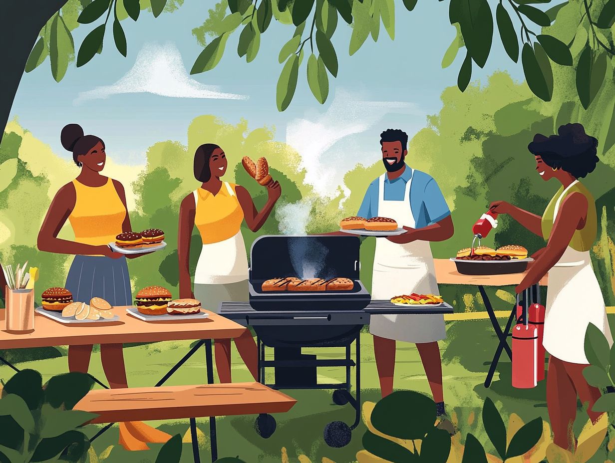 What Are the Best Practices for Setting Up a Safe Outdoor Cooking Area?