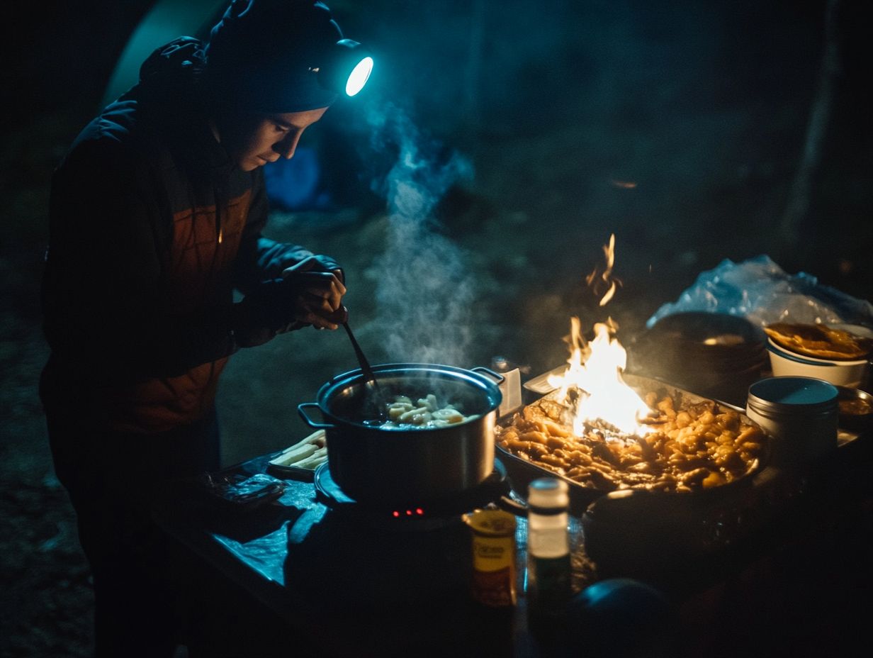 How Can One Prepare for Cooking in the Dark?