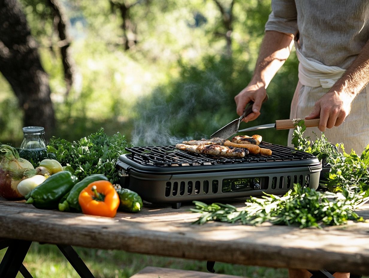 Propane stove for camping cooking