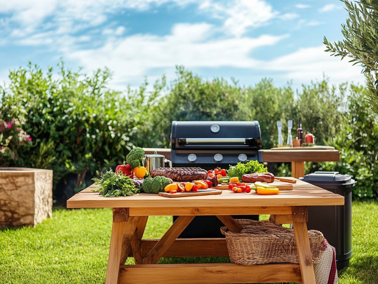 Image showing essential grilling tools for outdoor cooking.