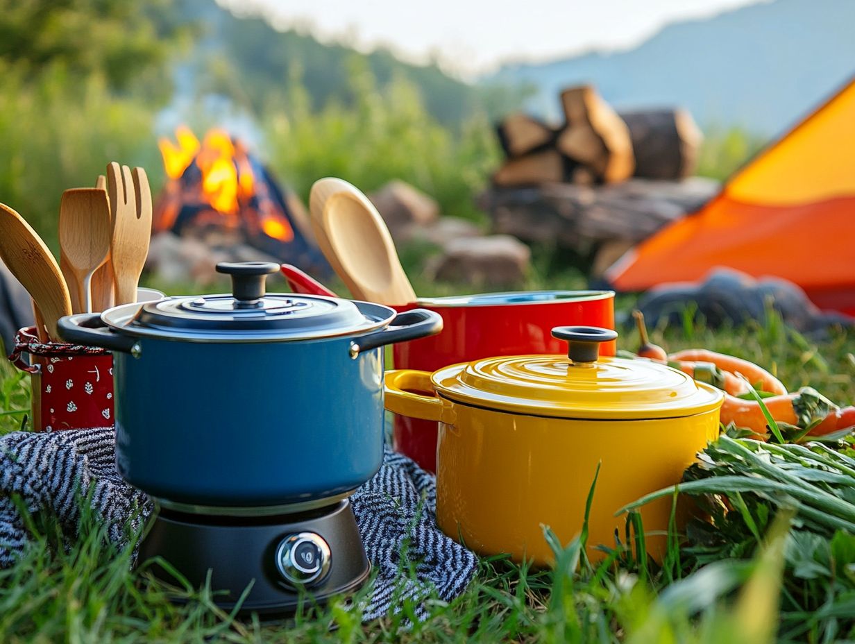 Tips for Cleaning and Maintaining Camping Cooking Gear, showcasing the gear in use.