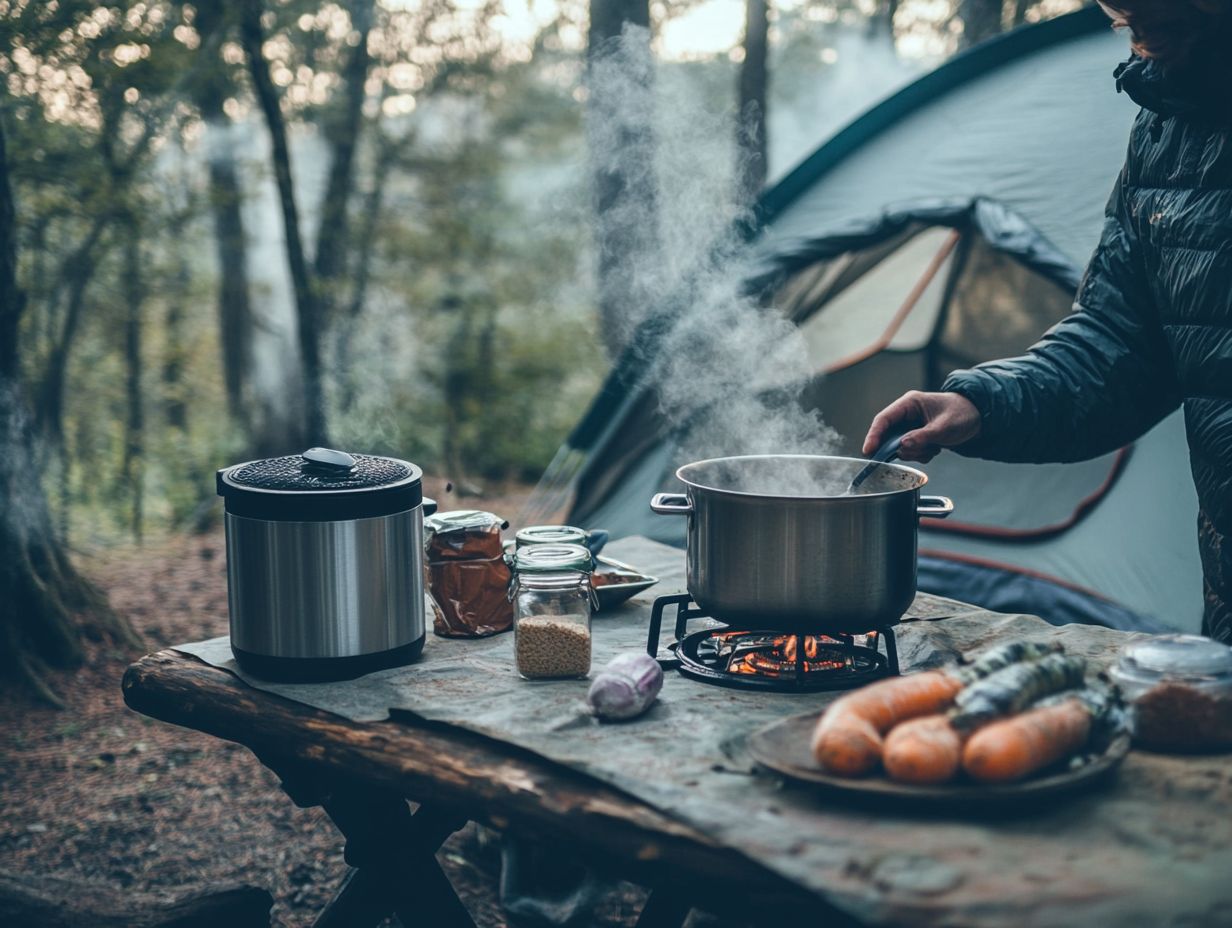 Cooking Safely in a Tent