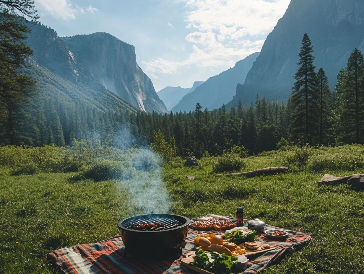 Exploring cooking options in national parks.