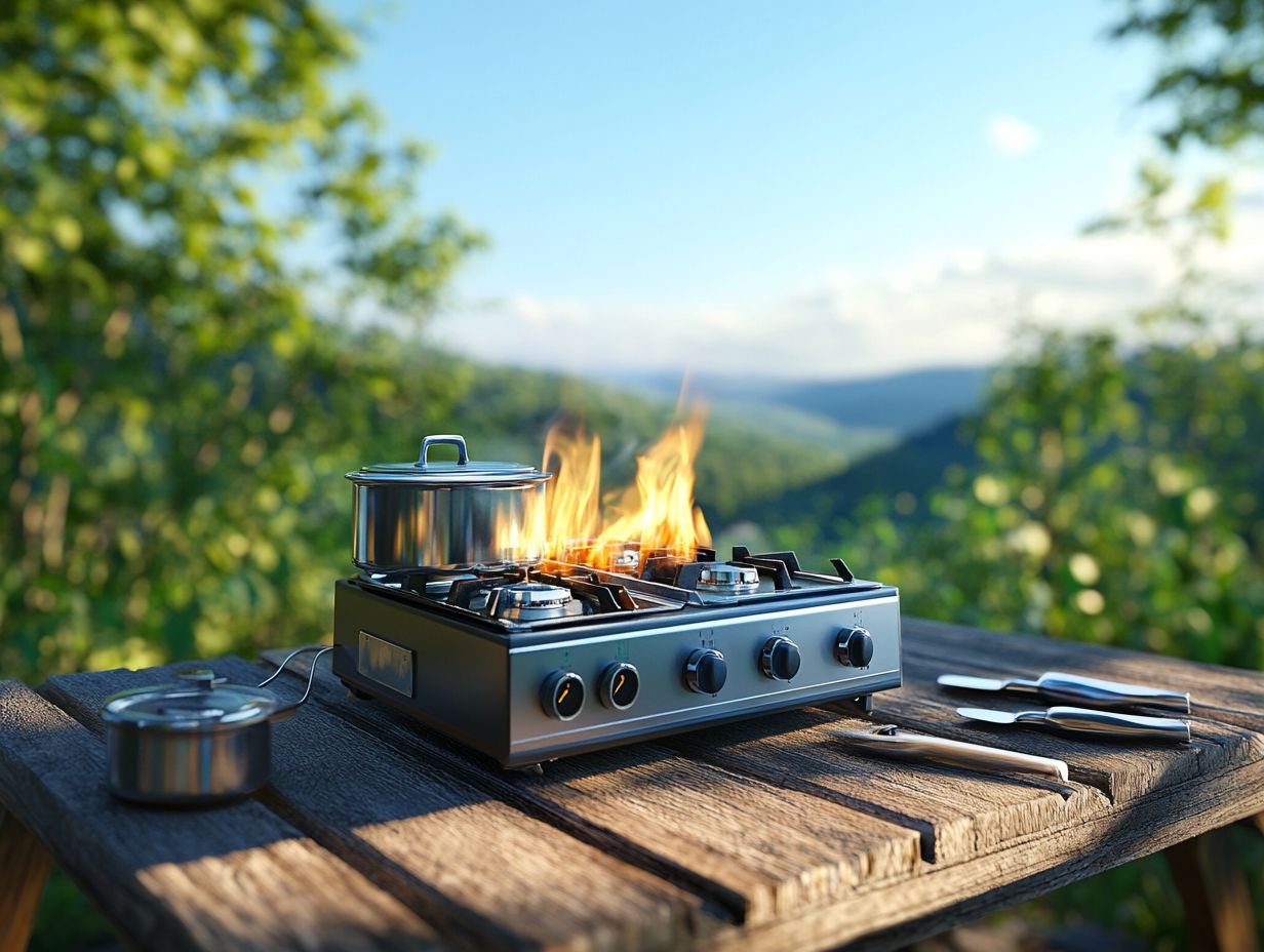 Best practices for outdoor gas stove use