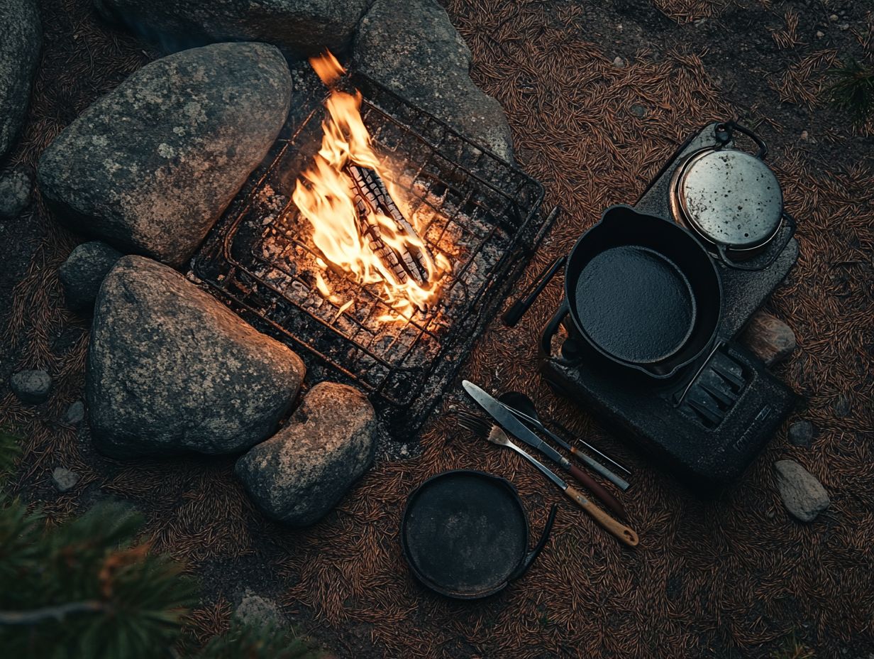 Essential gear for cooking over a campfire