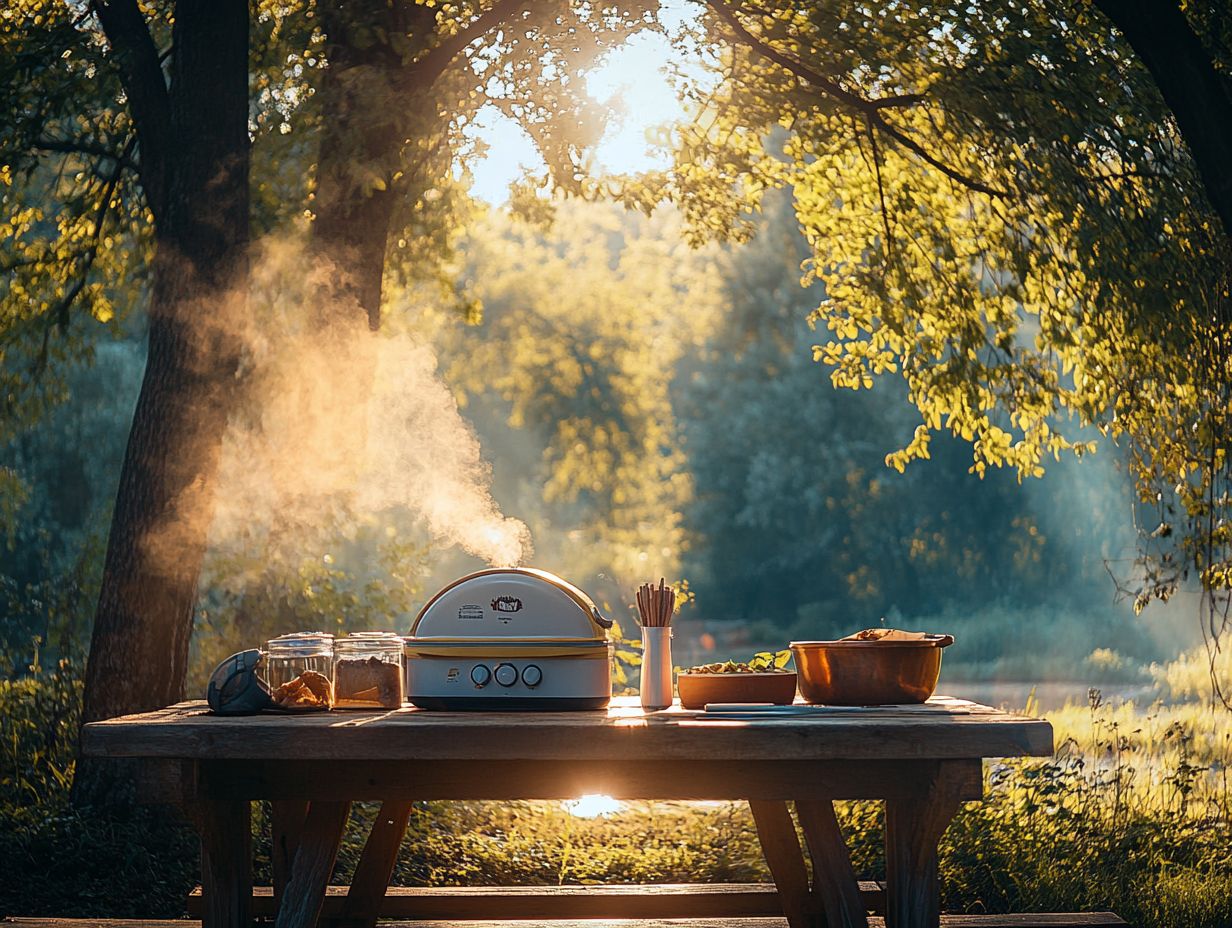 Image of cookware and bakeware for outdoor baking