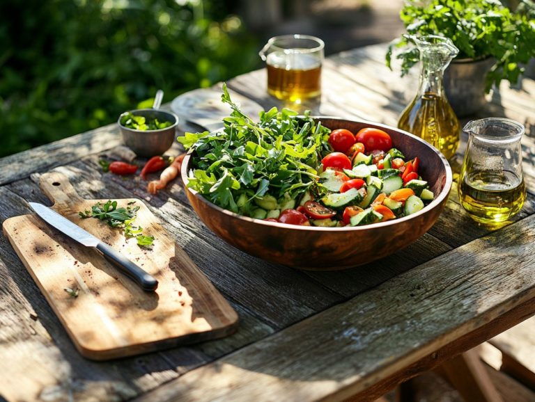 Essential Tools for Outdoor Salad Preparation