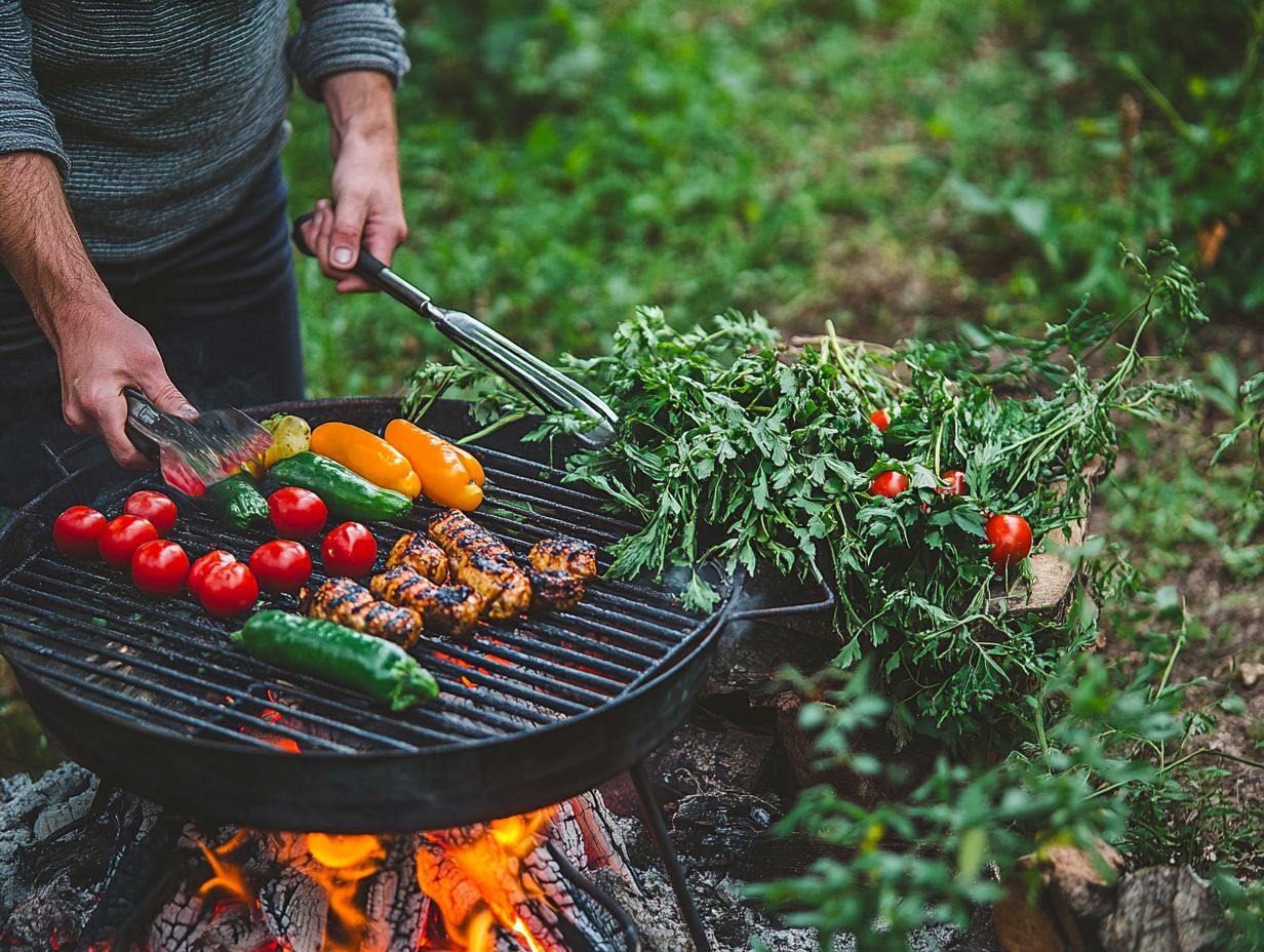 Image showing how to adapt recipes for outdoor cooking.