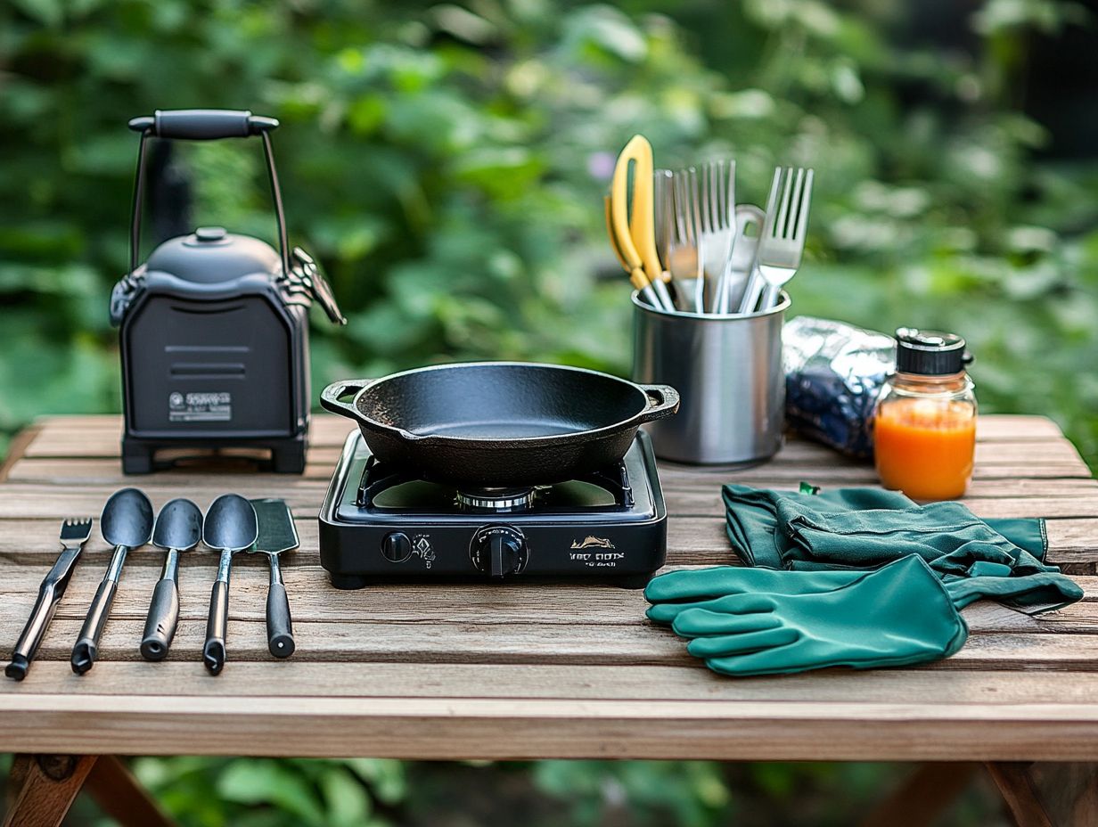 Explore various outdoor cooking equipment options for your next adventure