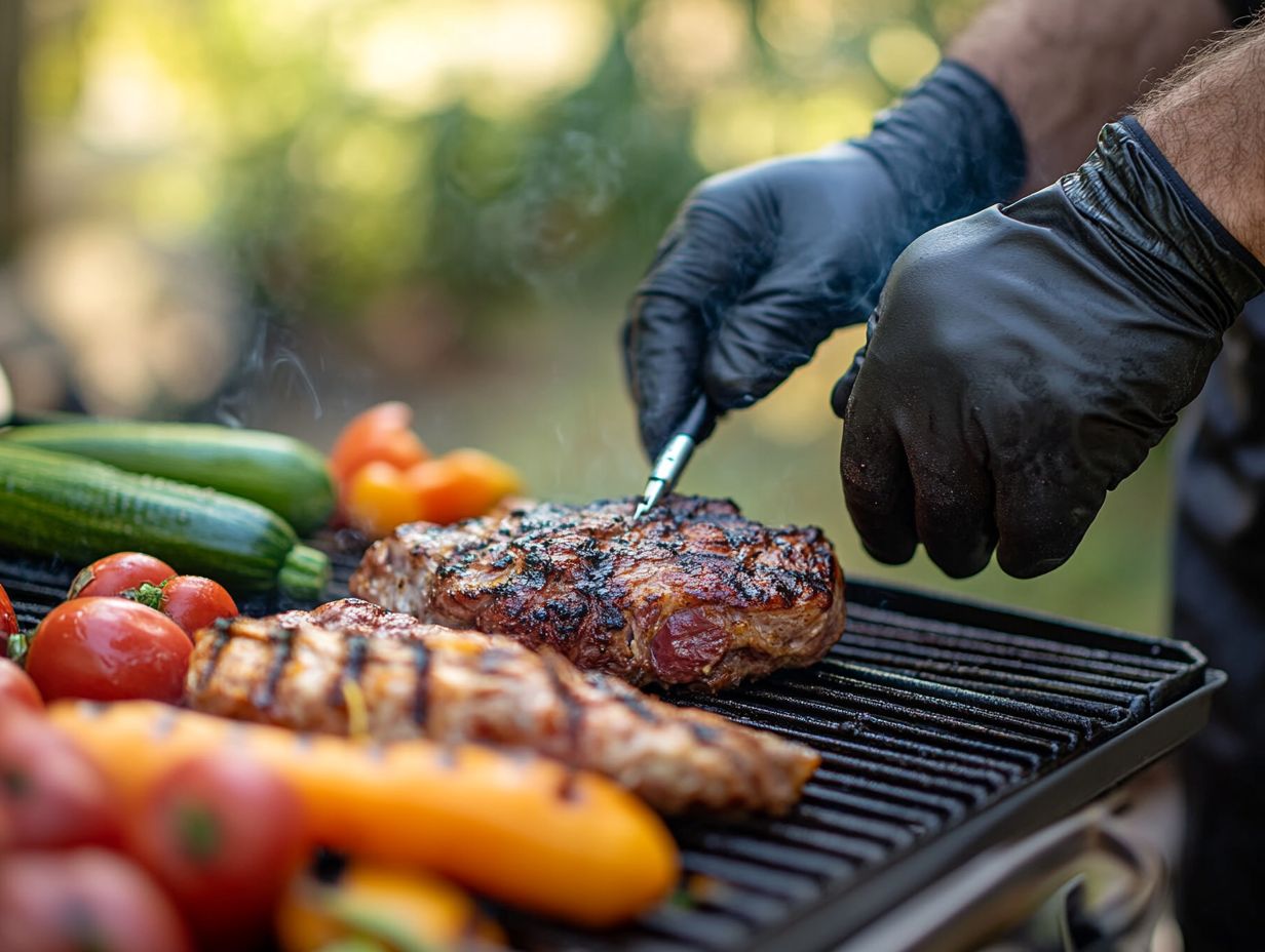 Image depicting best practices for safe and delicious outdoor cooking