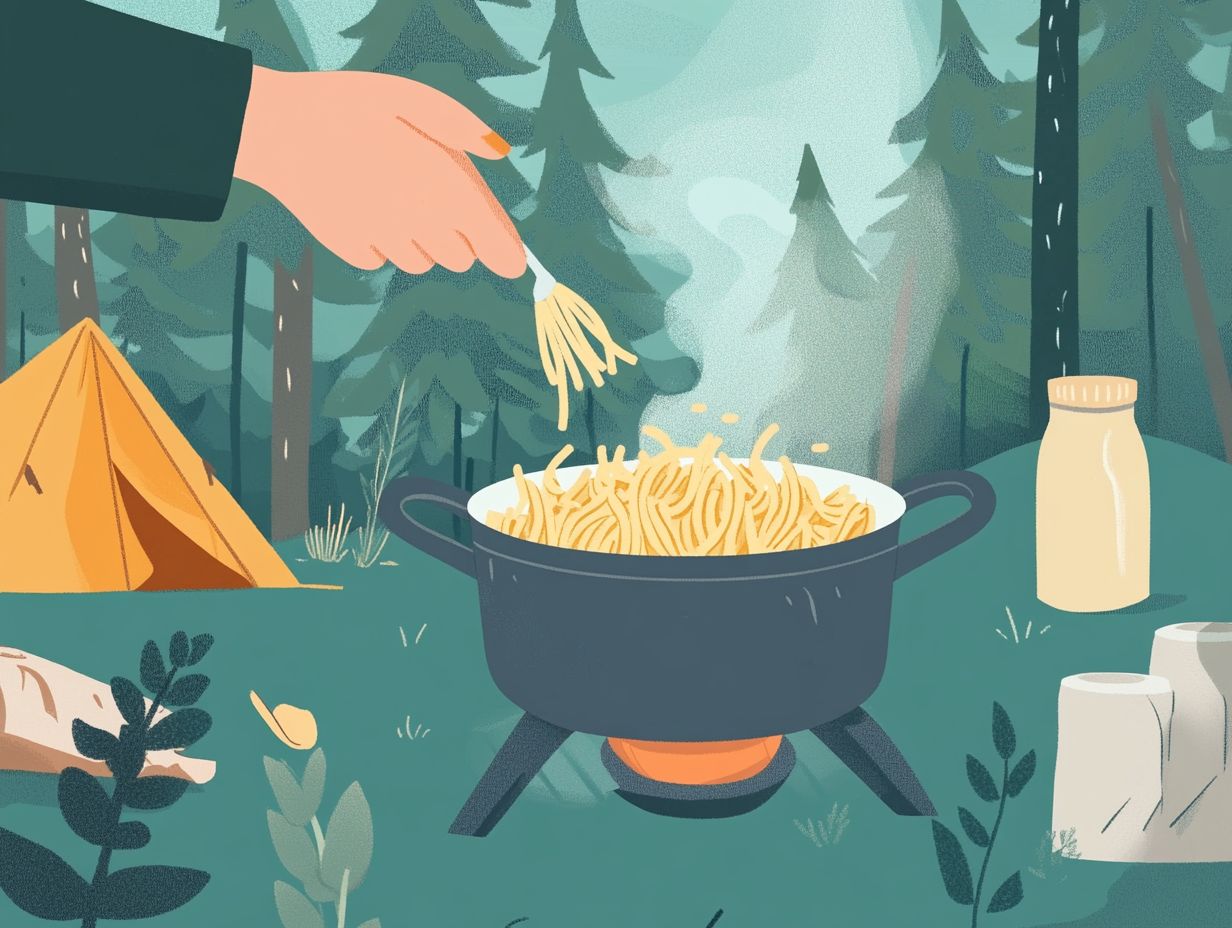 Can I cook pasta while camping?