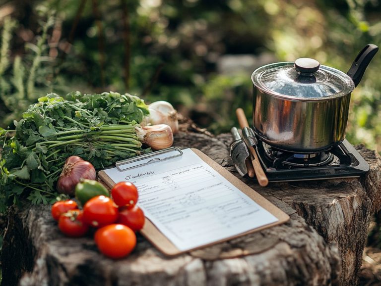 How to Create a Cooking Schedule for Camping?