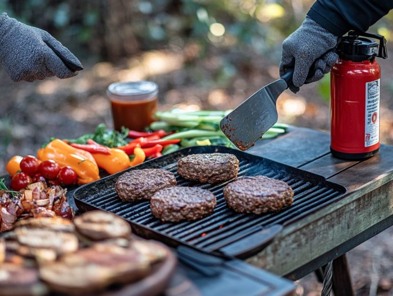 How to Handle Cooking Utensils Safely Outdoors