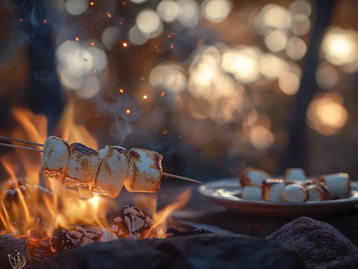 Perfectly roasted marshmallows