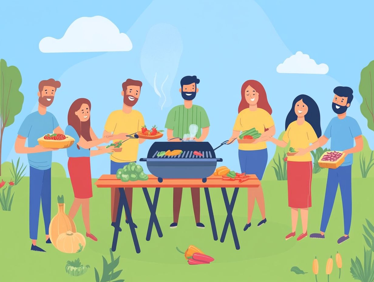 Planning a group cooking experience outdoors