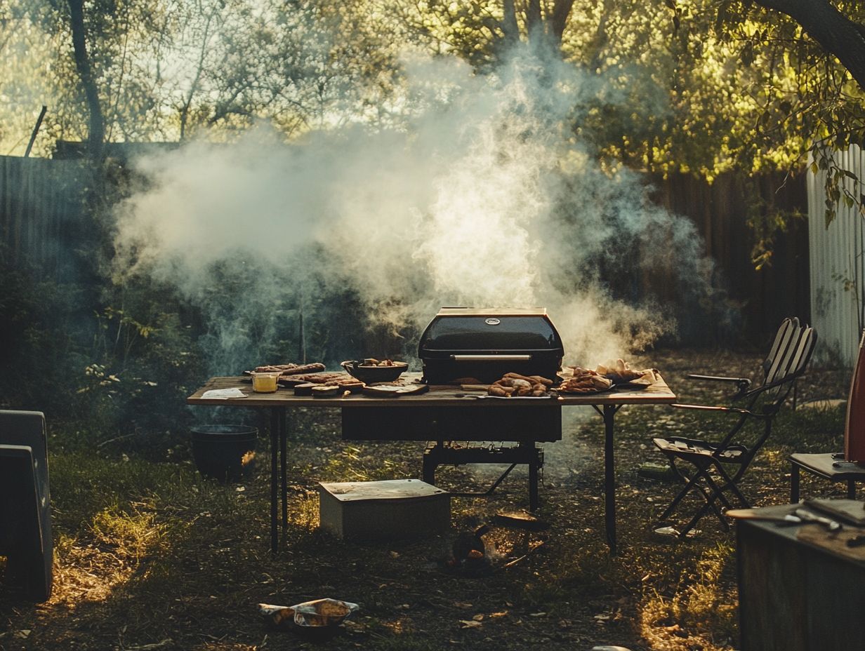 Safe cooking practices outdoors