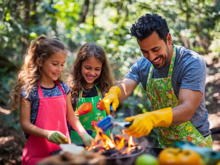 How to Safely Cook with Kids in the Outdoors