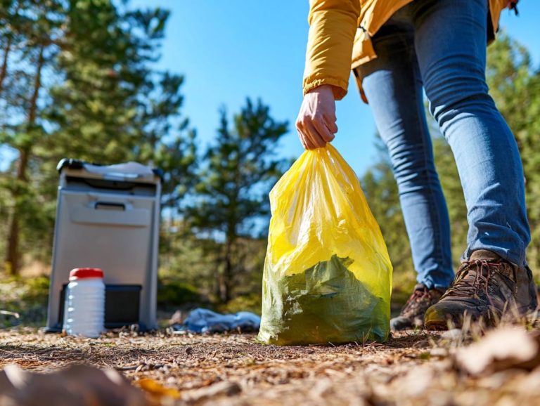 How to Safely Dispose of Cooking Waste While Camping