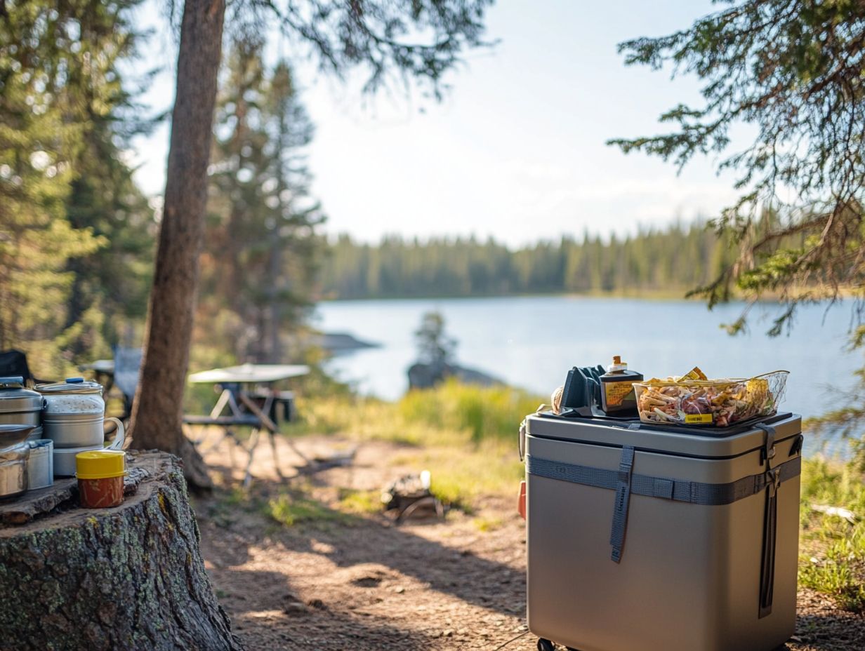 Preparing Food for Camping