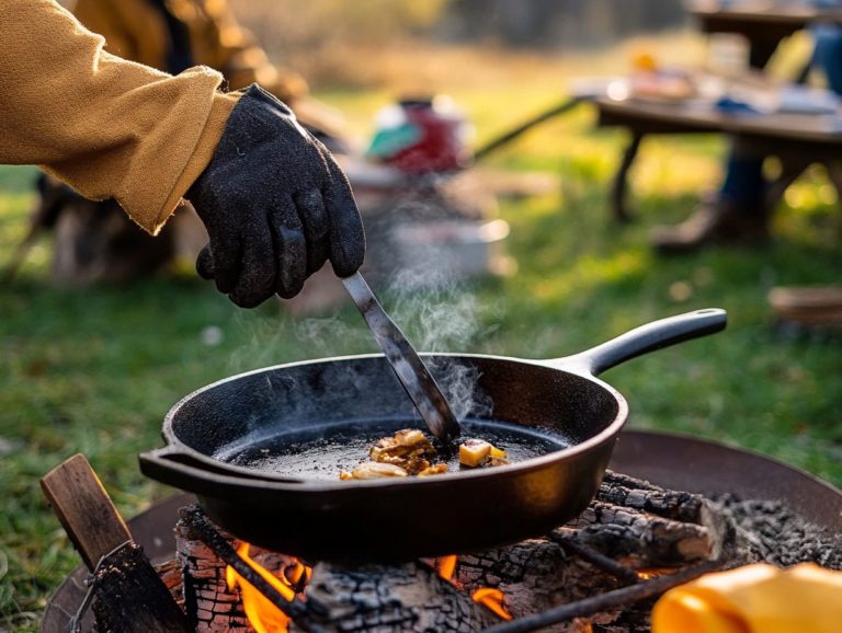 How to Safely Use Cast Iron Cookware Outdoors