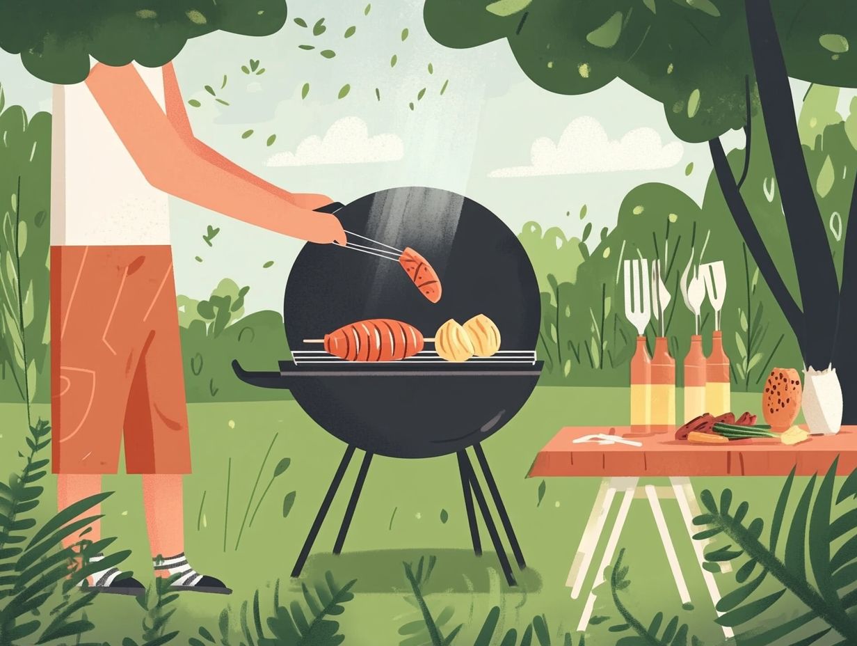 An informative graphic about outdoor cooking