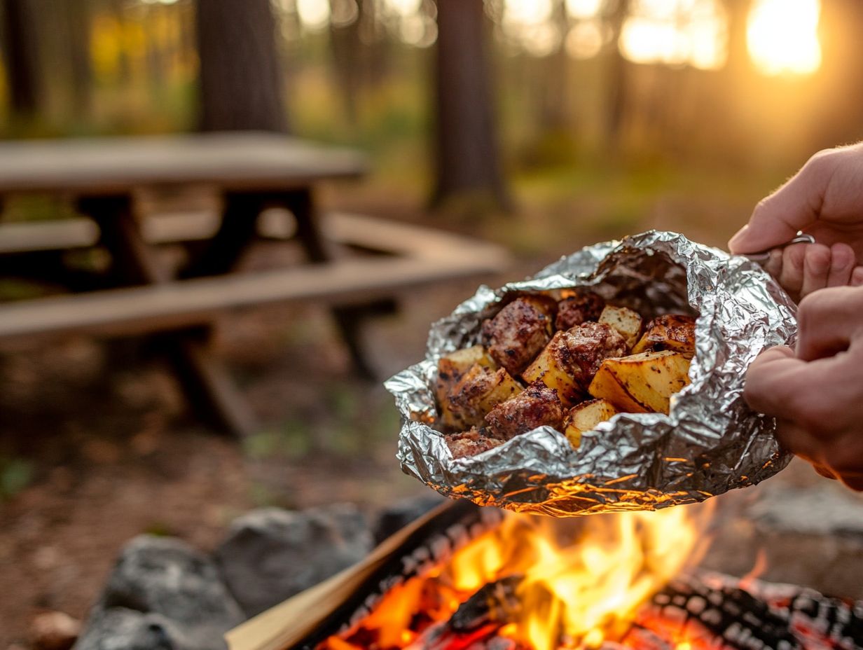 A variety of delicious foil cooking options