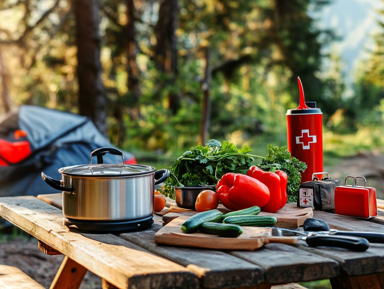 Image showing outdoor cooking techniques