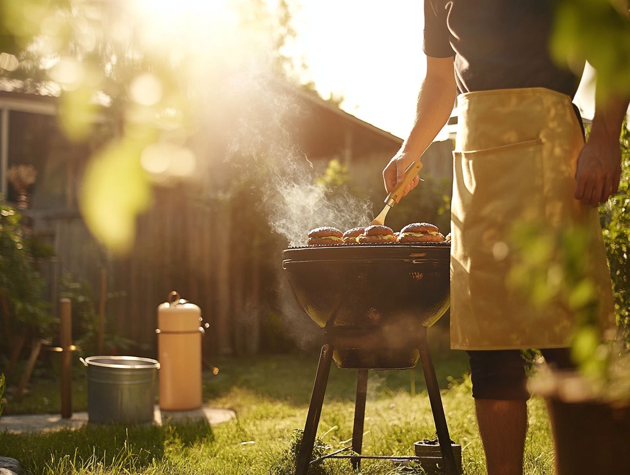 Safety tips for cooking with open flames outdoors