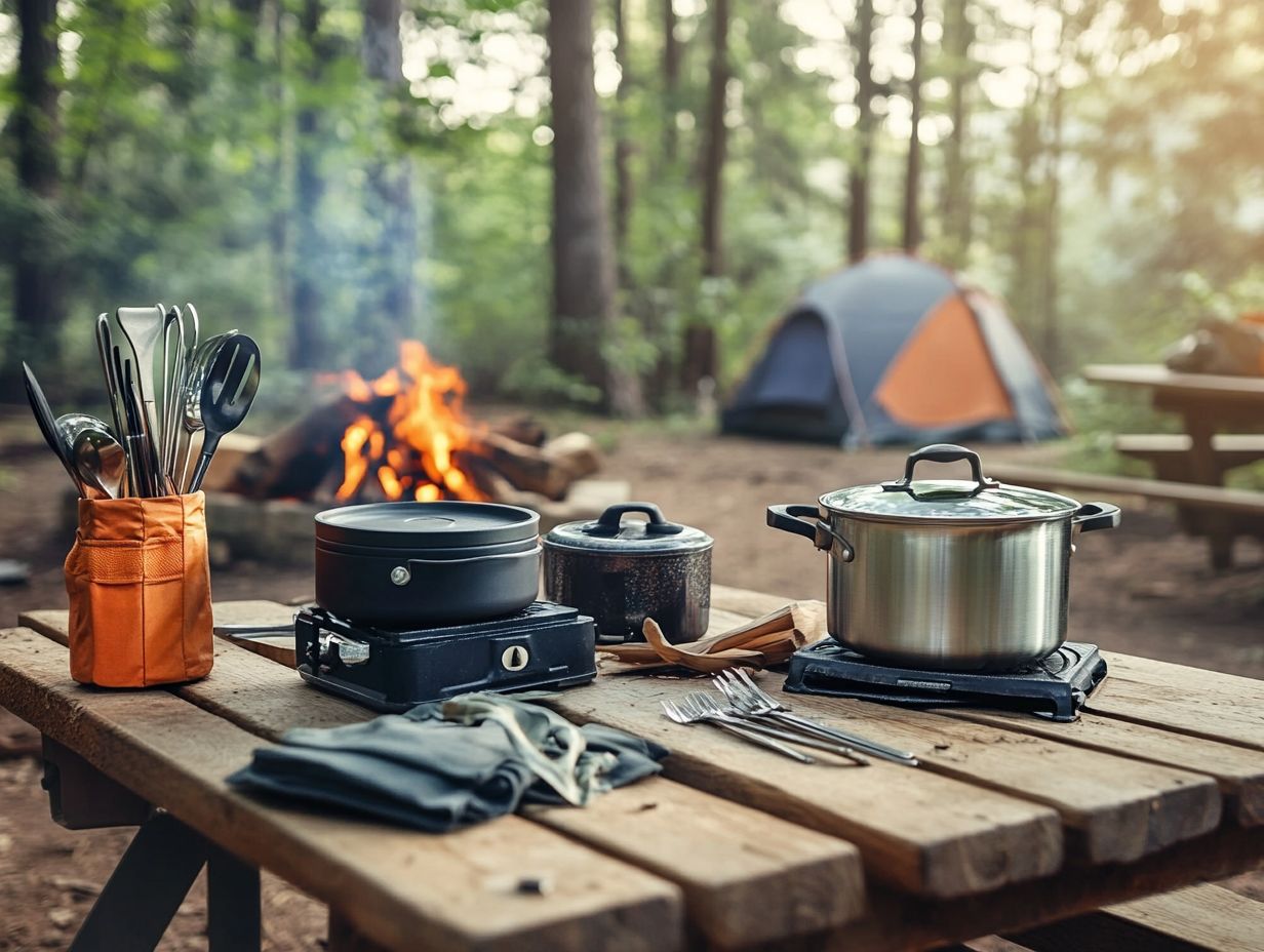 Enjoy freshly popped popcorn while camping