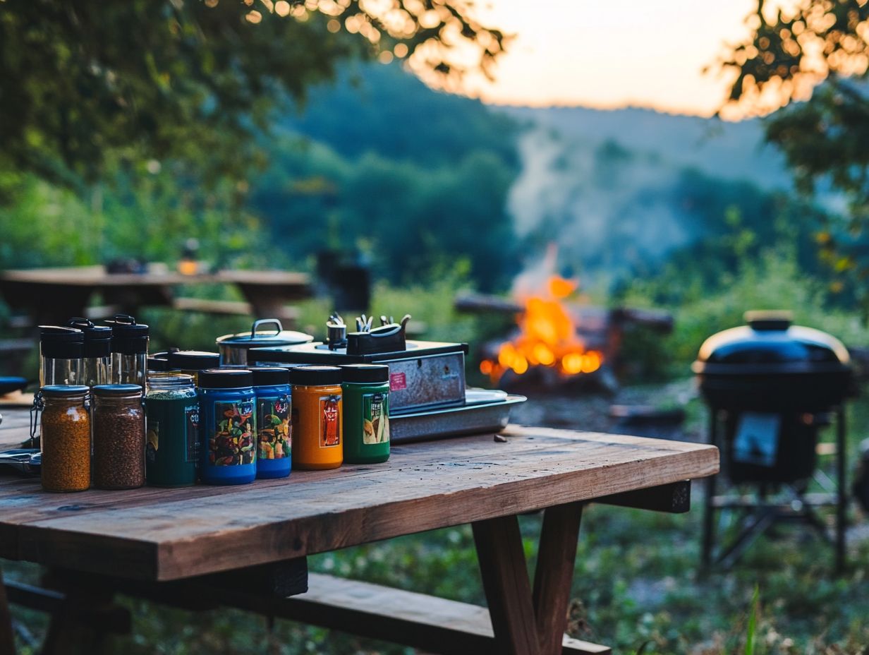 Image showing frequently asked questions about spices for outdoor cooking