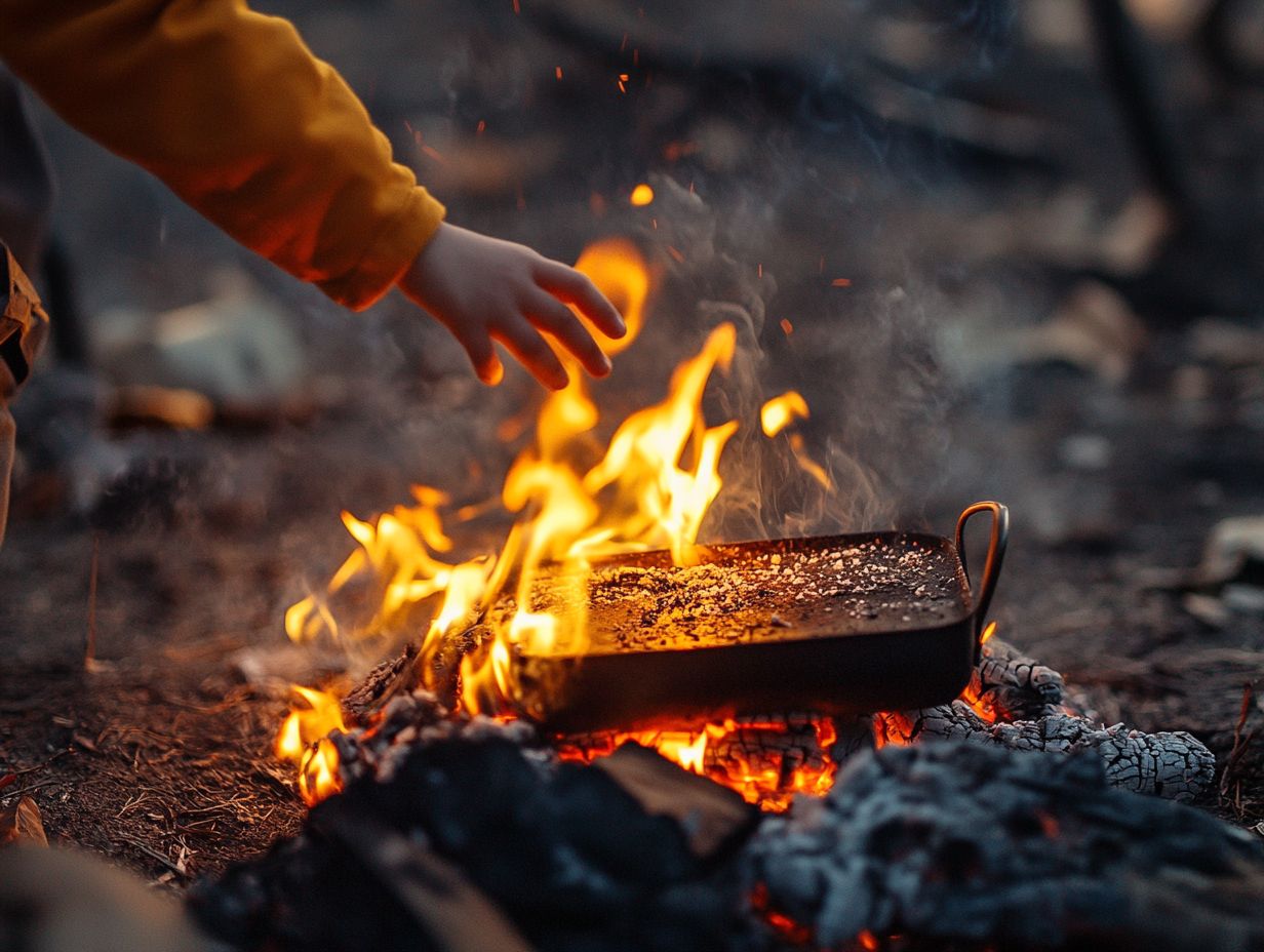 Image depicting emergency preparedness in outdoor cooking