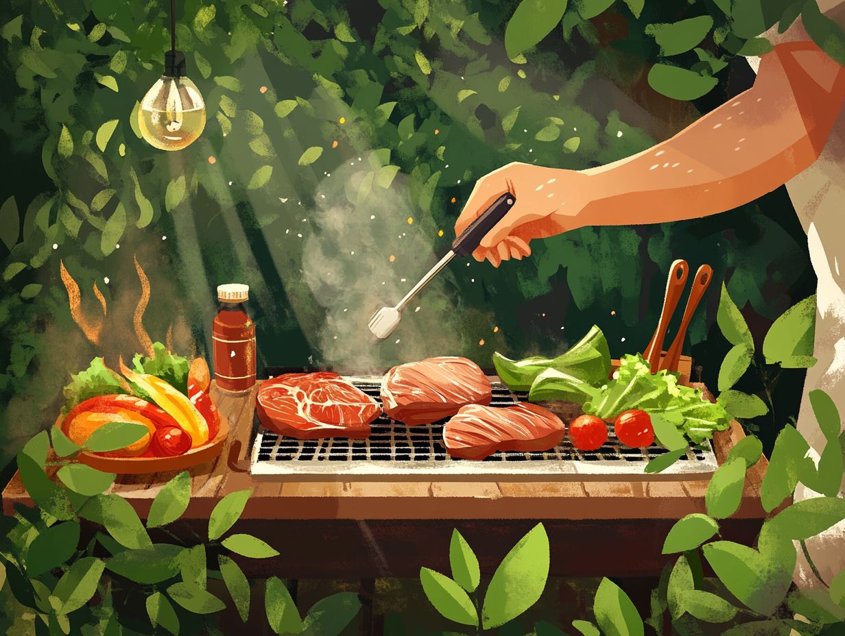 Food safety during grilling