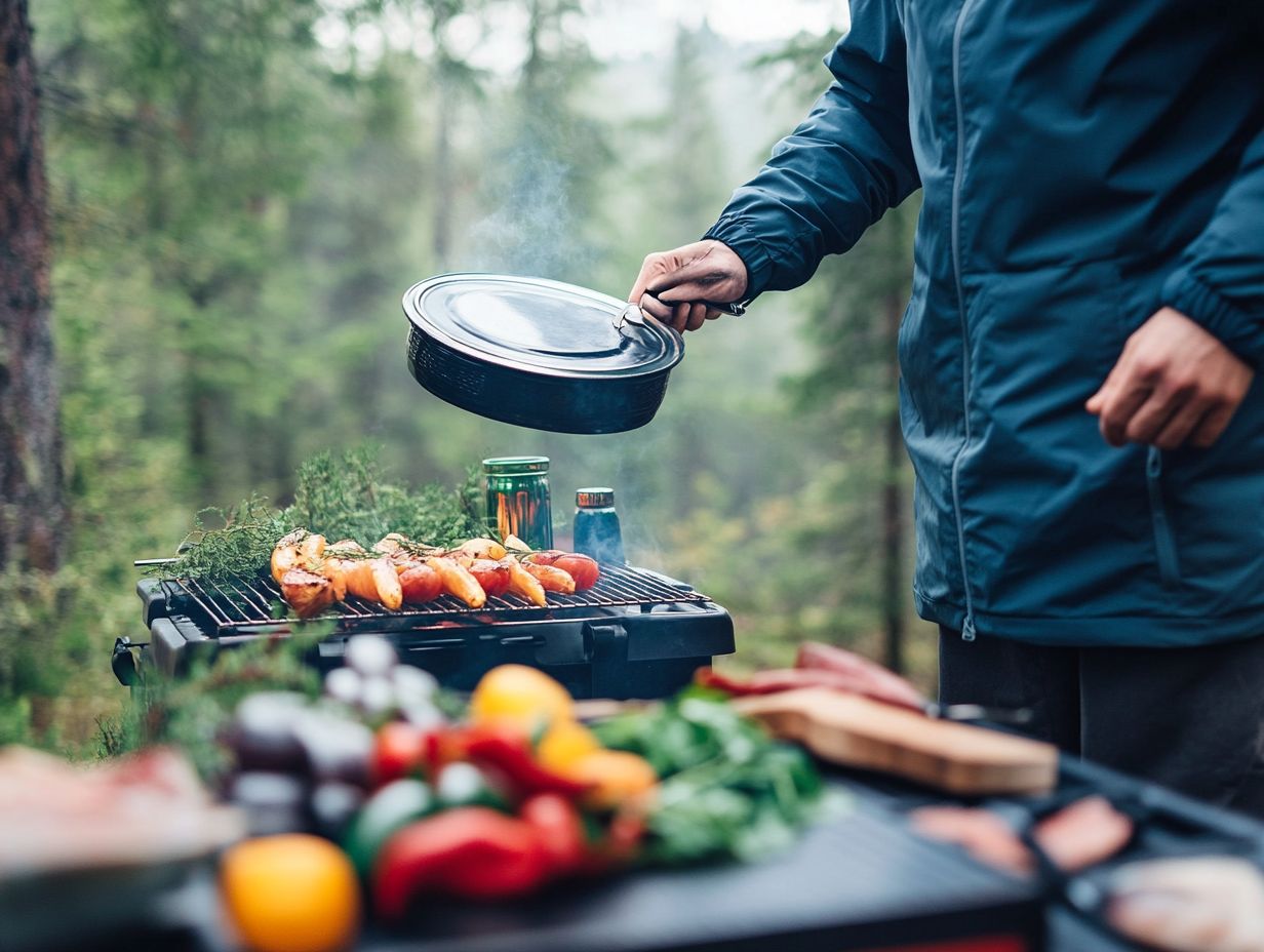 General tips for safe outdoor cooking in windy conditions