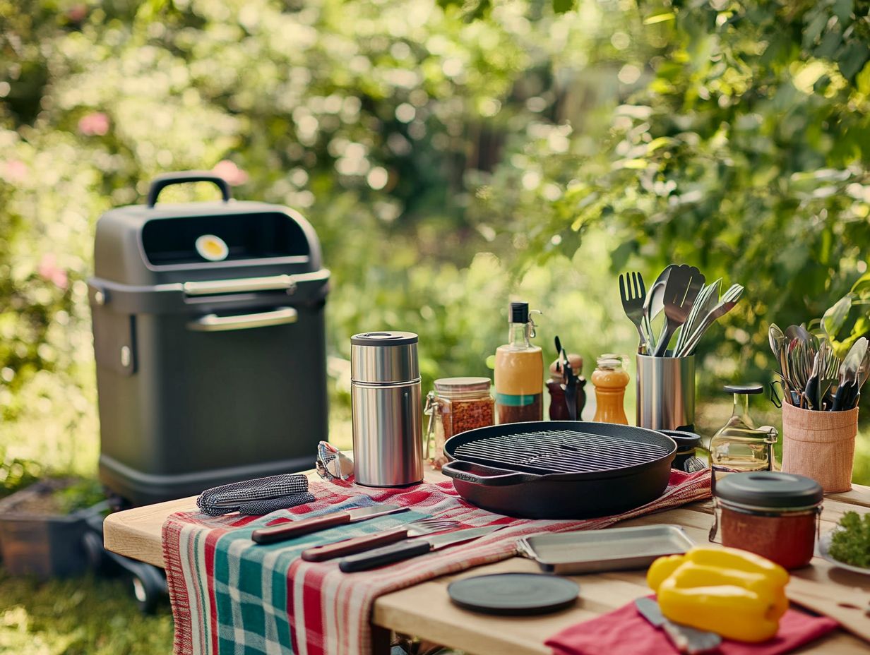 What are the top 10 must-have accessories for outdoor cooking?