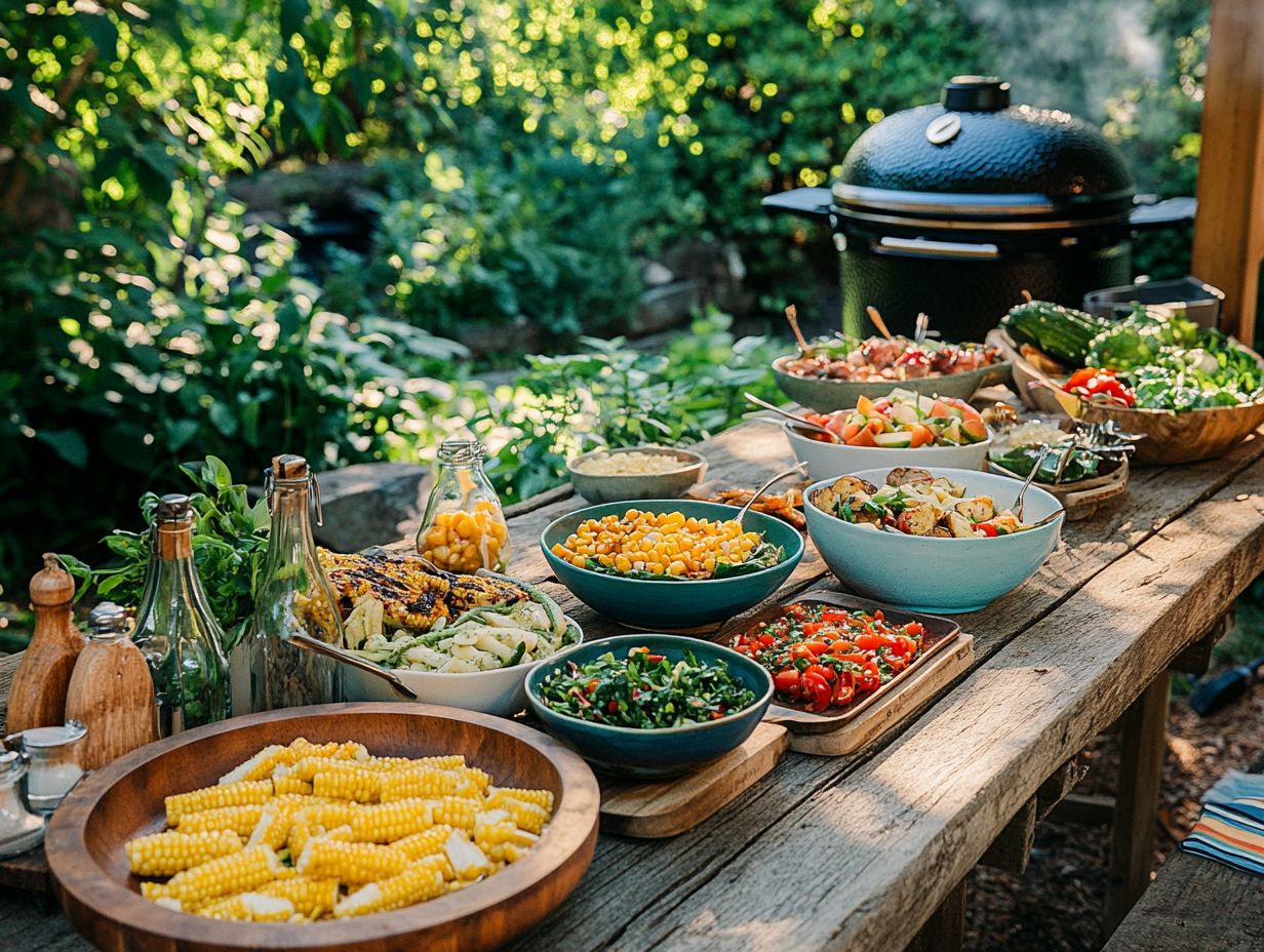 Grilled Vegetables and Salads