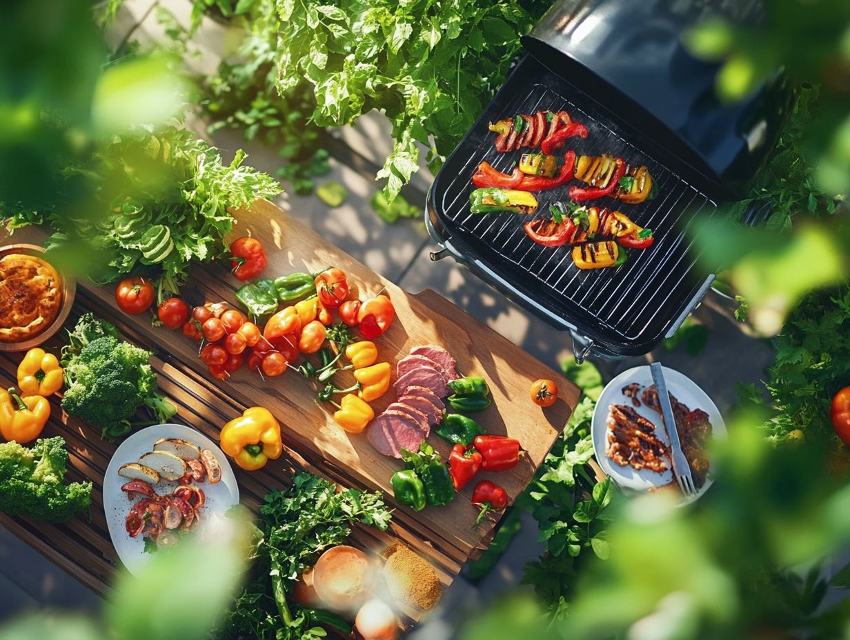 Infographic highlighting the benefits of outdoor cooking.