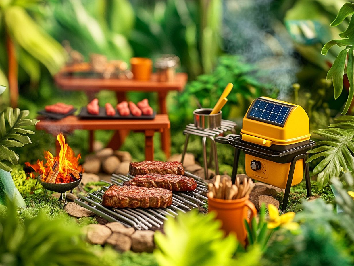 A Dutch Oven Cooking Over a Campfire