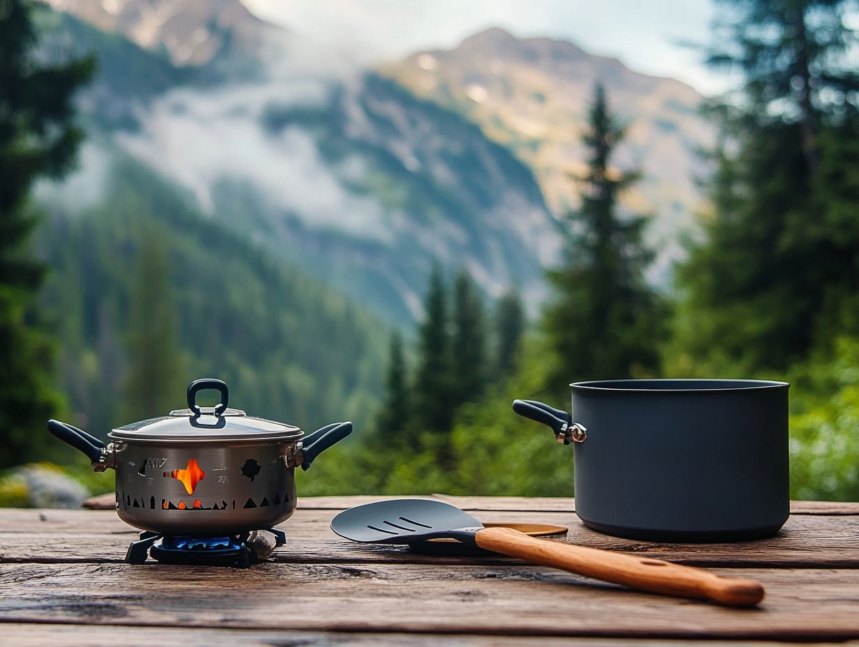 A variety of top picks for backpacking cooking gear